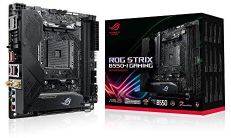 ROG STRIX B550-I GAMING Asus  Mainboard Sockel AMD AM4 Formfaktor Mini-ITX Mainboard-Chipsatz AMD B ROG STRIX B550-I GAMING Asus  Mainboard Sockel AMD AM4 Formfaktor Mini-ITX Mainboard-Chipsatz AMD B