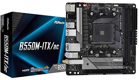 B550M-ITX/AC ASRock  stöder tredje generationens AMD AM4 Ryzen/Future AMD Ryzen processorer moderkort B550M-ITX/AC ASRock  stöder tredje generationens AMD AM4 Ryzen/Future AMD Ryzen processorer moderkort