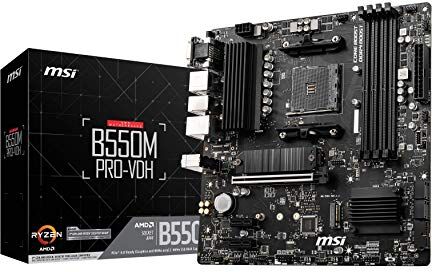 7C95-017R B550M PRO-VDH (MATX-sockel AM4, AMD B550, 4 x DDR4, 1 x PCI Express 3.0 16x) 7C95-017R B550M PRO-VDH (MATX-sockel AM4, AMD B550, 4 x DDR4, 1 x PCI Express 3.0 16x)