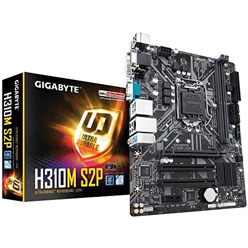 116975 Gigabyte H310M S2P (uttag 1151/H310 Express/DDR4/S-ATA 600/Micro ATX) 116975 Gigabyte H310M S2P (uttag 1151/H310 Express/DDR4/S-ATA 600/Micro ATX)