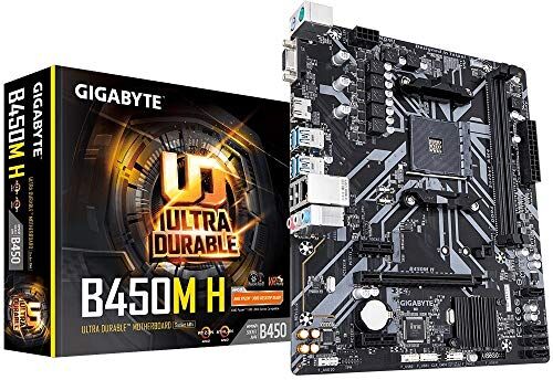 GA-B450M H Gigabyte moderkort AMD AM4 B450M H D4 M-ATX GA-B450M H Gigabyte moderkort AMD AM4 B450M H D4 M-ATX