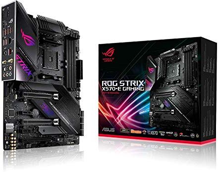 90MB1150-M0EAY0 ASUS ROG STRIX X570-E GAMING ATX-moderkort, AMD Socket AM4, Ryzen 3000, 16 Power Stages, PCIe 4.0, M.2, DDR4, Wi Fi 6 (802.11 ax), 2.5G LAN, Intel LAN, HDMI, DP, USB 3.2, Aura Sync RGB, Svart 90MB1150-M0EAY0 ASUS ROG STRIX X570-E GAMING ATX-moderkort, AMD Socket AM4, Ryzen 3000, 16 Power Stages, PCIe 4.0, M.2, DDR4, Wi Fi 6 (802.11 ax), 2.5G LAN, Intel LAN, HDMI, DP, USB 3.2, Aura Sync RGB, Svart