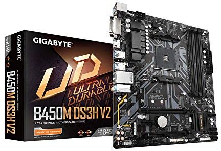 B450M DS3H V2 Gigabyte  mATX Mainboard Sockel AM4 M.2/HDMI/DVI B450M DS3H V2 Gigabyte  mATX Mainboard Sockel AM4 M.2/HDMI/DVI