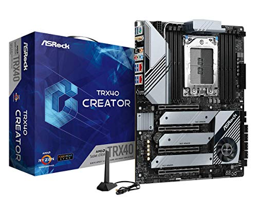 TRX40 CREATOR ASRock  Gaming ATX moderkortshållare TRX4 USB3.2/M.2/WLAN/BT TRX40 CREATOR ASRock  Gaming ATX moderkortshållare TRX4 USB3.2/M.2/WLAN/BT