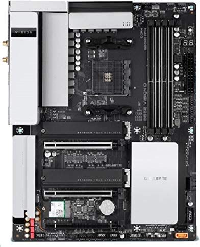 B550 VISION D Gigabyte  ATX-Huvudbräda Sockel AM4 M.2/HDMI/DP/USB3.2/WiFi/BT, DDR4, 30.5 x 24.4 x 4 cm, Svart B550 VISION D Gigabyte  ATX-Huvudbräda Sockel AM4 M.2/HDMI/DP/USB3.2/WiFi/BT, DDR4, 30.5 x 24.4 x 4 cm, Svart