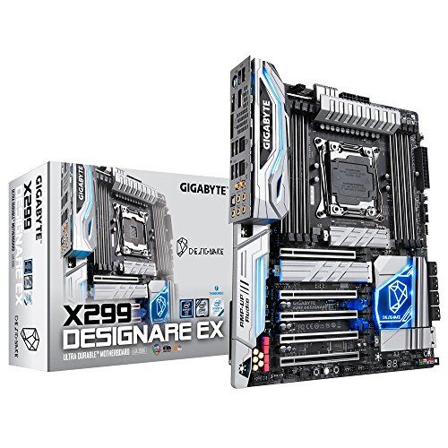 X299 Designare EX Gigabyte  moderkort svart X299 Designare EX Gigabyte  moderkort svart