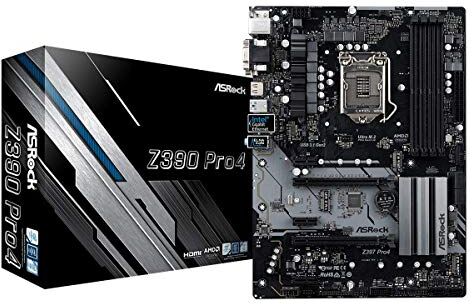 Z390 PRO4 ASRock Z390 moderkort PRO4 svart Z390 PRO4 ASRock Z390 moderkort PRO4 svart