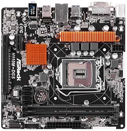 H110M-DGS ASRock 90-MXB0S0-A0UAYZ Intel H110 LGA1151 moderkort H110M-DGS ASRock 90-MXB0S0-A0UAYZ Intel H110 LGA1151 moderkort