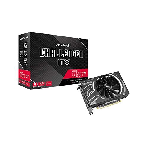 RX 5500 XT Challenger ITX 8G ASRock Radeon  8 GB DDR-grafikkort RX 5500 XT Challenger ITX 8G ASRock Radeon  8 GB DDR-grafikkort