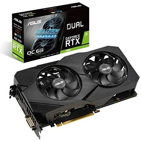 90YV0CH2-M0NA00 ASUS Dual-RTX2060-O6G-EVO 6GB GDDR6 grafikkort