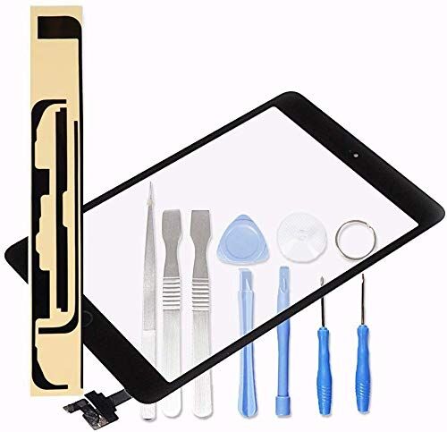 EYIA0PMC Nytt för iPad Mini Touch Screen Digitizer Svart med IC på bandkabel och hemknapp + gratis verktyg och självhäftande