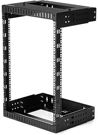 RK15WALLOA StarTech.com 15 HE väggmonterat serverställ, 30,5, 50,8 cm djup, öppen ram, nätverksställ, 2 post-rack