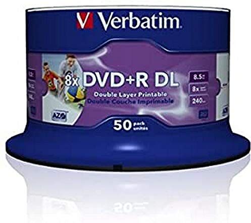 0023942437031 Verbatim 43703 DVD+R, Paket med 50 0023942437031 Verbatim 43703 DVD+R, Paket med 50