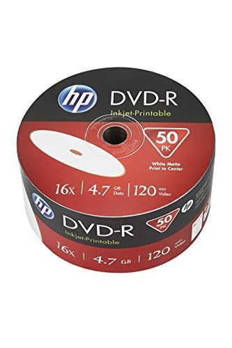 1284179 HP DVD-R Rohlinge tryckbar, 50-pack DVD-R 4,7 GB 1284179 HP DVD-R Rohlinge tryckbar, 50-pack DVD-R 4,7 GB