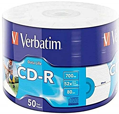 0023942437949 Verbatim 43794 52x 700MB 50PK CD-R bläckstråleskrivare omslagsspindel – matt silver 0023942437949 Verbatim 43794 52x 700MB 50PK CD-R bläckstråleskrivare omslagsspindel – matt silver