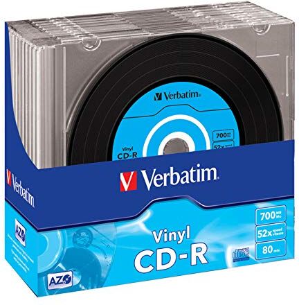 2330523 Verbatim 43426 52x Vinyl CD-R Slim Case 10-pack 2330523 Verbatim 43426 52x Vinyl CD-R Slim Case 10-pack