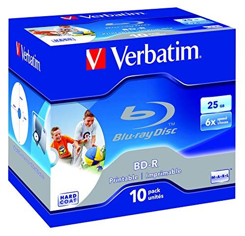 0023942437130 Verbatim 43713 25 GB 6X BD-R Inkjet JC (paket med 10)