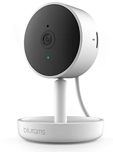 A10C blurams Home Pro, säkerhetskamera 1080p FHD   w/ Facia-igenkänning, 2-vägskommunikation, människa/ljuddetekt, personvarning, mörkerseende och siren   moln/lokal lagring tillgänglig, fungerar med Alexa/Google Home