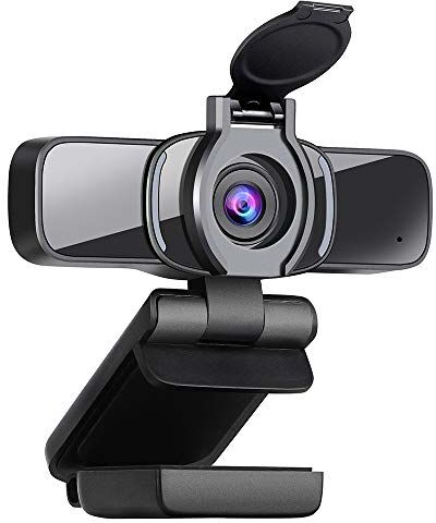 W3 Dericam Webcam, HD 1080P Webcam with Microphone, Computer Web Camera for PC,MAC,Laptop, Plug and Play USB Webcam with Privacy Cover for Youtube, Skype, Video Calling, Conferencing, Gaming