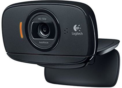 2227883 Logitech B525 Portabel Business Webcam, HD 720p/30fps, Widescreen HD Video Samtal, hopvikbar, HD Light Correction, Autofocus, 360 Swivel, för Skype, Cisco Jabber, Zoom, PC/Mac/Laptop/Macbook/Tablet