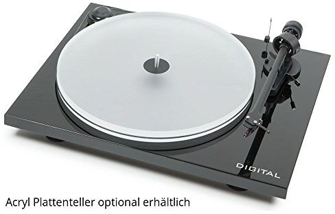 FBA_ESS2DIGSW Pro-Ject ESIIDIGBLK Essential II digital skivspelare med Ortofon OM 5E patron (svart)