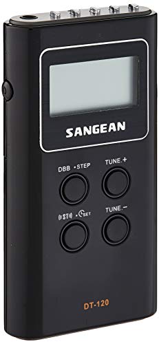 4711317990521 Sangean DT-120 bärbar radio, bordsradio, digital fickradio – svart