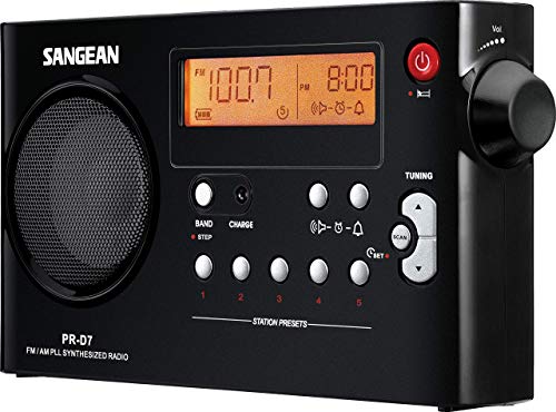 A500060 Sangean PR-D7 Portable White radio Sangean PR-D7, Portable, 87.5-108 MHz, 520-1710 kHz, LCD, 8.38 cm (3.3"), 3.5 mm