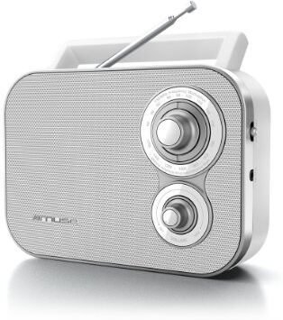 3700460203344 Muse M-051RW Bärbar Retro Radio FM MW Nätdrift Teleskopantenn AUX-In Vit 3700460203344 Muse M-051RW Bärbar Retro Radio FM MW Nätdrift Teleskopantenn AUX-In Vit