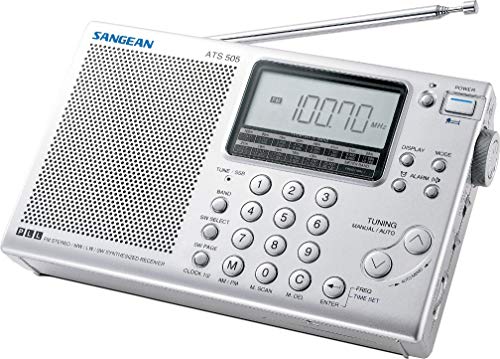 4711317992495 Sangean ATS-405 världsmottagare (FM/MW/KW-mottagare, ATS, stationsminne, klocka, larmfunktion, hörlursuttag) inkl. väska silver 4711317992495 Sangean ATS-405 världsmottagare (FM/MW/KW-mottagare, ATS, stationsminne, klocka, larmfunktion, hörlursuttag) inkl. väska silver