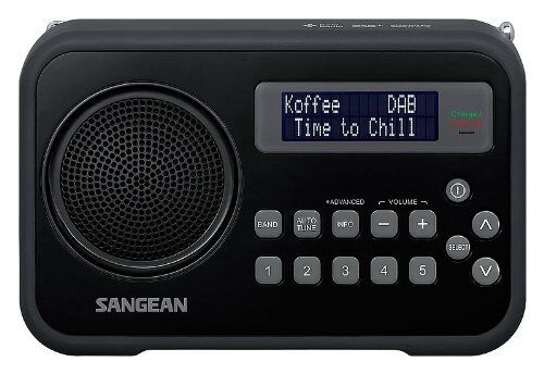 4711317992822 Sangean DPR-67 DAB FM-bärbar radio, bordsradio, digital radio – svart