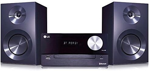 CM2460 LG  Mini Hifi anläggning med stereohögtalare (1 par, 100 watt RMS) krom/svart CM2460 LG  Mini Hifi anläggning med stereohögtalare (1 par, 100 watt RMS) krom/svart