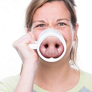 AUVSTAR Kreativ rolig kaffemugg, LuckyUs keramisk gris näsa kaffekopp nyhet tekopp hemmakontor vattenkopp, bästa presenten till familj, vän, lärare (gris)
