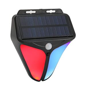 Dpofirs 2023 Upgrade Solar Strobe-varningslampor med 129db Larm och 4 Arbetslägen, Solar Power Motion Sensor Larmlampa IP65 Vattentät för Trädgårdsräcken