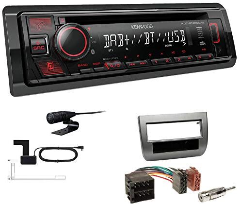 KDCBT450DAB+Einbauset Kenwood KDC-BT450DAB 1-DIN DAB bilradio bluetooth CD USB AUX installationssats passar till Lancia Ypsilon 2003–2011 antracit KDCBT450DAB+Einbauset Kenwood KDC-BT450DAB 1-DIN DAB bilradio bluetooth CD USB AUX installationssats passar till Lancia Ypsilon 2003–2011 antracit
