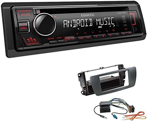 KDC130UREBS379 EHO Bilradio med installationsset som passar till Seat Ibiza IV Ibiza IV ST azabachesvart inkl Kenwood KDC-130UR 1 DIN USB AUX KDC130UREBS379 EHO Bilradio med installationsset som passar till Seat Ibiza IV Ibiza IV ST azabachesvart inkl Kenwood KDC-130UR 1 DIN USB AUX