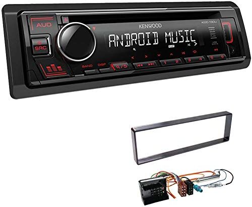 KDC130UREBS68 EHO Bilradio med installationsset lämplig för Citroën Citroen C4 inkl Kenwood KDC-130UR 1 DIN USB AUX KDC130UREBS68 EHO Bilradio med installationsset lämplig för Citroën Citroen C4 inkl Kenwood KDC-130UR 1 DIN USB AUX