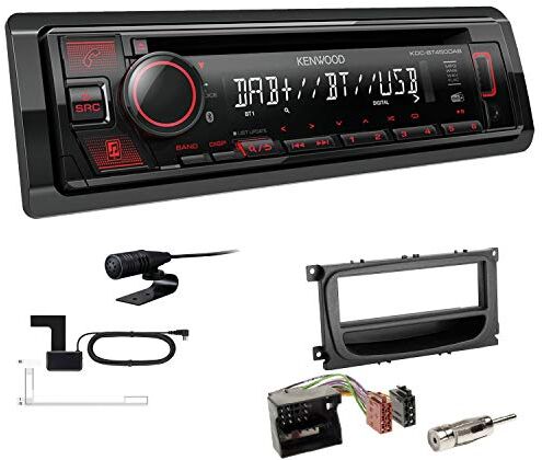 KDCBT450DAB+Einbauset Kenwood KDC-BT450DAB 1-DIN DAB bilradio Bluetooth CD USB AUX installationssats passar för Ford Galaxy Facelift från 2007 svart KDCBT450DAB+Einbauset Kenwood KDC-BT450DAB 1-DIN DAB bilradio Bluetooth CD USB AUX installationssats passar för Ford Galaxy Facelift från 2007 svart