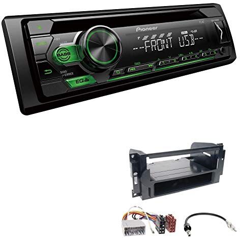 110UBGEBS55 EHO Bilradio med installationssats som passar Chrysler 300 C 2004–2007 inkl Pioneer DEH-S110UBG 1 DIN grön knappbelysning 110UBGEBS55 EHO Bilradio med installationssats som passar Chrysler 300 C 2004–2007 inkl Pioneer DEH-S110UBG 1 DIN grön knappbelysning