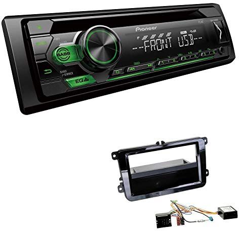 110UBGEBS392 EHO Bilradio med installationssats lämplig för Seat Leon 2009-2013 pianosvart med Canbus inkl Pioneer DEH-S110UBG 1 DIN grön knappbelysning 110UBGEBS392 EHO Bilradio med installationssats lämplig för Seat Leon 2009-2013 pianosvart med Canbus inkl Pioneer DEH-S110UBG 1 DIN grön knappbelysning