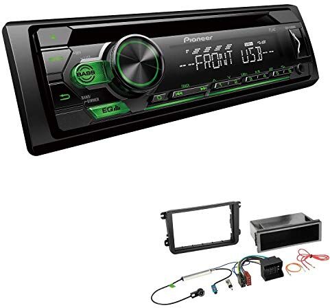 110UBGEBS412 EHO Bilradio med installationssats lämplig för Skoda Fabia II svart inkl Pioneer DEH-S110UBG 1 DIN grön knappbelysning 110UBGEBS412 EHO Bilradio med installationssats lämplig för Skoda Fabia II svart inkl Pioneer DEH-S110UBG 1 DIN grön knappbelysning