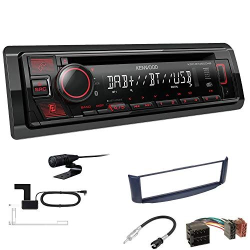 KDCBT450DAB+Einbauset Kenwood KDC-BT450DAB 1-DIN DAB bilradio Bluetooth CD USB AUX installationssats passar för Smart ForTwo Cabrio Coupe 1998-2007 svart KDCBT450DAB+Einbauset Kenwood KDC-BT450DAB 1-DIN DAB bilradio Bluetooth CD USB AUX installationssats passar för Smart ForTwo Cabrio Coupe 1998-2007 svart