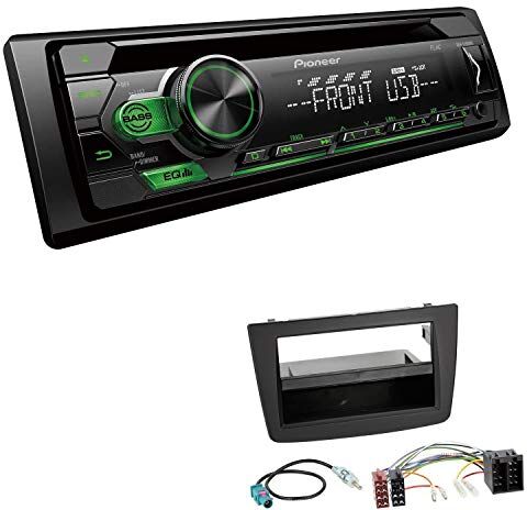 110UBGEBS14 EHO Bilradio med installationssats lämplig för Alfa Romeo Mito svart inkl. Pioneer DEH-S110UBG 1 DIN grön knappbelysning 110UBGEBS14 EHO Bilradio med installationssats lämplig för Alfa Romeo Mito svart inkl. Pioneer DEH-S110UBG 1 DIN grön knappbelysning