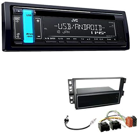 K491EBS51 EHO Bundle JVC KD-R491 1 DIN CD USB AUX Tuner USB AUX passar Chevrolet Aveo 2006 – 2011 svart K491EBS51 EHO Bundle JVC KD-R491 1 DIN CD USB AUX Tuner USB AUX passar Chevrolet Aveo 2006 – 2011 svart