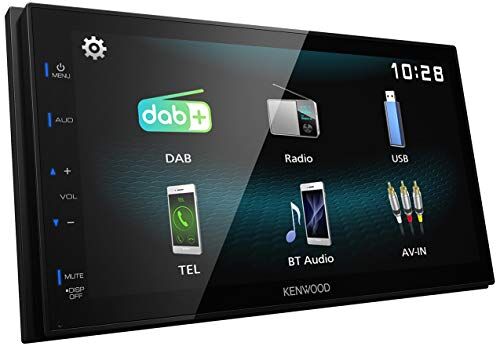 DMX125DAB Kenwood  17,3 cm WVGA Digital Mediamottagare med DAB+, Bluetooth och Android USB-Mirroring