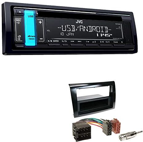 K491EBS86 EHO Bundle JVC KD-R491 1 DIN CD USB AUX Tuner USB AUX lämplig för Fiat Bravo 2007–2014 pianolack svart K491EBS86 EHO Bundle JVC KD-R491 1 DIN CD USB AUX Tuner USB AUX lämplig för Fiat Bravo 2007–2014 pianolack svart