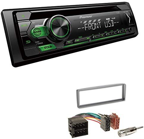 110UBGEBS11 EHO Bilradio med installationssats lämplig för Alfa Romeo GTV silver inklusive Pioneer DEH-S110UBG 1 DIN grön tangentbelysning 110UBGEBS11 EHO Bilradio med installationssats lämplig för Alfa Romeo GTV silver inklusive Pioneer DEH-S110UBG 1 DIN grön tangentbelysning