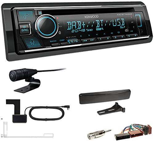 KDCBT740+Einbauset Kenwood KDC-BT740DAB 1-DIN DAB bil radio inklusive antenn lämplig för Ford Mondeo I 1996-2000 svart KDCBT740+Einbauset Kenwood KDC-BT740DAB 1-DIN DAB bil radio inklusive antenn lämplig för Ford Mondeo I 1996-2000 svart