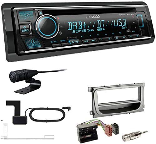 KDCBT740+Einbauset Kenwood KDC-BT740DAB 1-DIN DAB bilradio inklusive antenn lämplig för Ford Galaxy Facelift från 2007 silver KDCBT740+Einbauset Kenwood KDC-BT740DAB 1-DIN DAB bilradio inklusive antenn lämplig för Ford Galaxy Facelift från 2007 silver