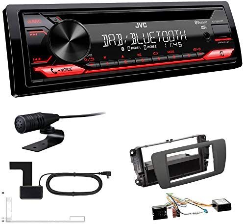 KDDB622+Einbauset JVC KD-DB622BT 1-DIN digital bil radio inkl. antenn lämplig för Seat Ibiza IV Ibiza IV ST från 2008 tuamgrå inkl Canbus KDDB622+Einbauset JVC KD-DB622BT 1-DIN digital bil radio inkl. antenn lämplig för Seat Ibiza IV Ibiza IV ST från 2008 tuamgrå inkl Canbus