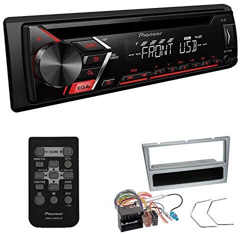 DEHS101EBS296 EHO Bilradio 1-DIN installationssats passar till Opel Corsa C 2004-2006 matt krom inklusive Pioneer DEH-S101UB med fjärrkontroll DEHS101EBS296 EHO Bilradio 1-DIN installationssats passar till Opel Corsa C 2004-2006 matt krom inklusive Pioneer DEH-S101UB med fjärrkontroll